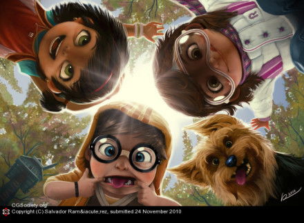 动画电影 海报是一只狗 三个小孩的想知道这是什么电影 求大神 