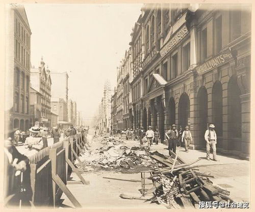 1900年悉尼鼠疫老照片 市内经常清洁消毒,各街区相互隔离