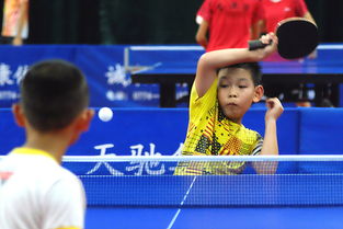 中国文明网 梧州 市运会少年组乒乓球开赛 