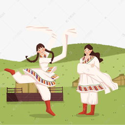 蒙古女孩跳舞素材图片免费下载 千库网 